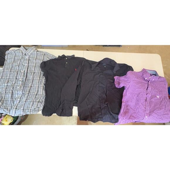 Lot Of 12 Men’s Dress Shirts, Assorted Brands, Sized Medium - Large - Picture 2 of 2